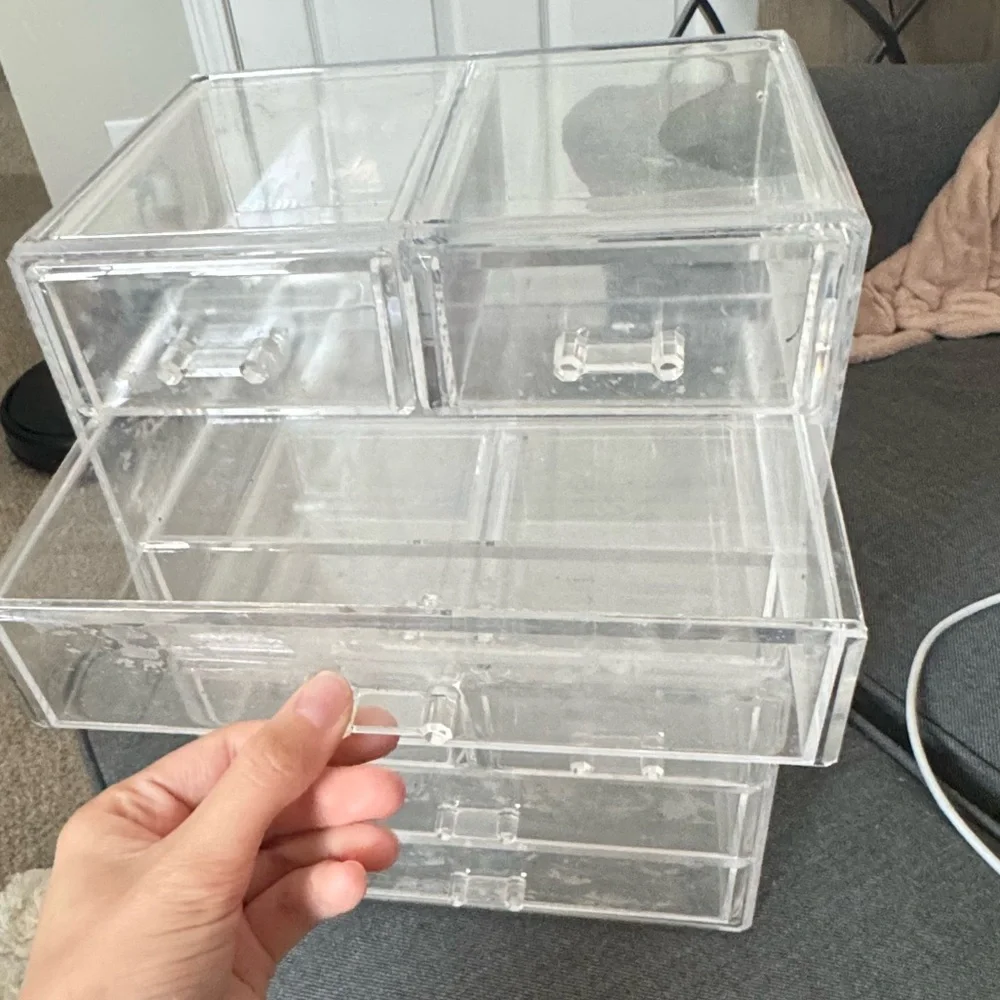 Clear Acrylic Drawer Organizer makeup or jewelry